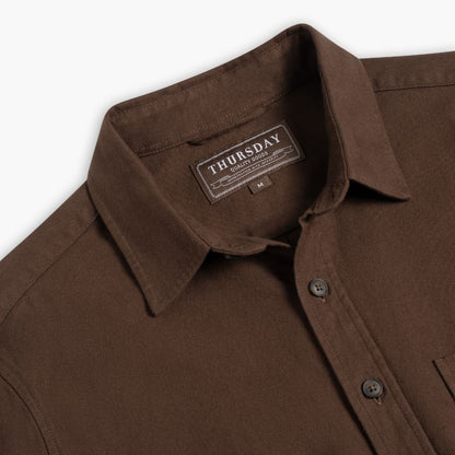 Solid Shirt | Brown