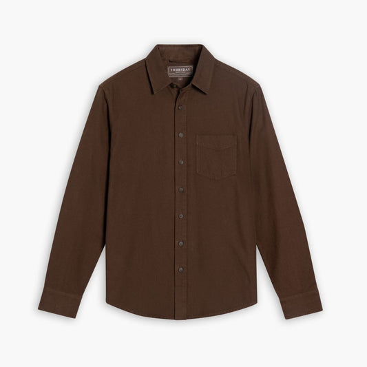 Solid Shirt | Brown