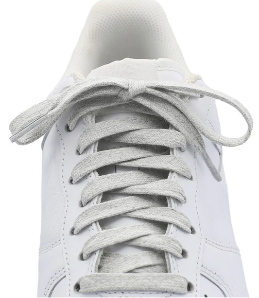 Cotton Heather Gray Shoelaces